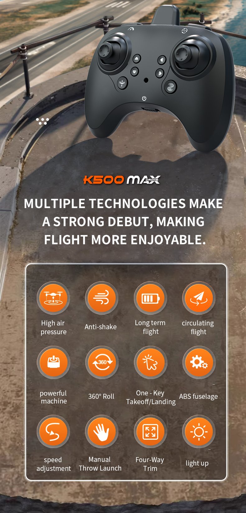 K500 Green Dual Electric Drone - Image 17