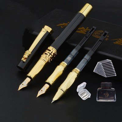 Immortal Pen Student Practice Calligraphy Hard Pen Replacement Ink Sac Gift Box Set - Image 9