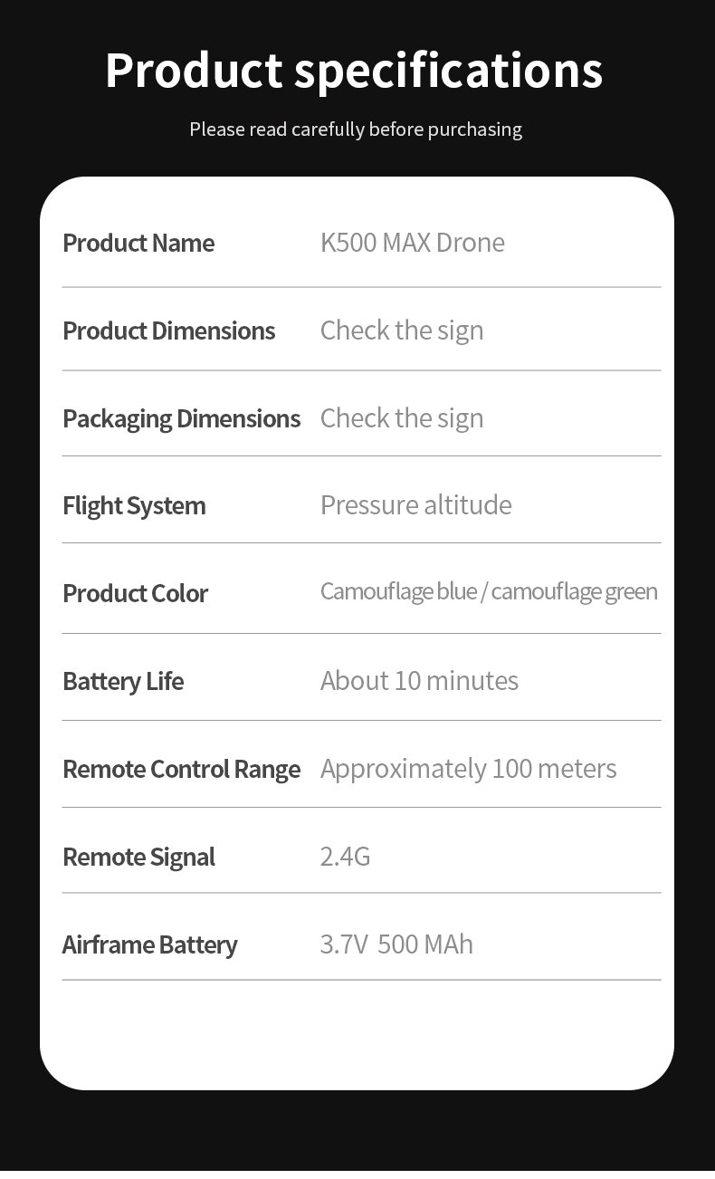 K500 Green Dual Electric Drone - Image 11