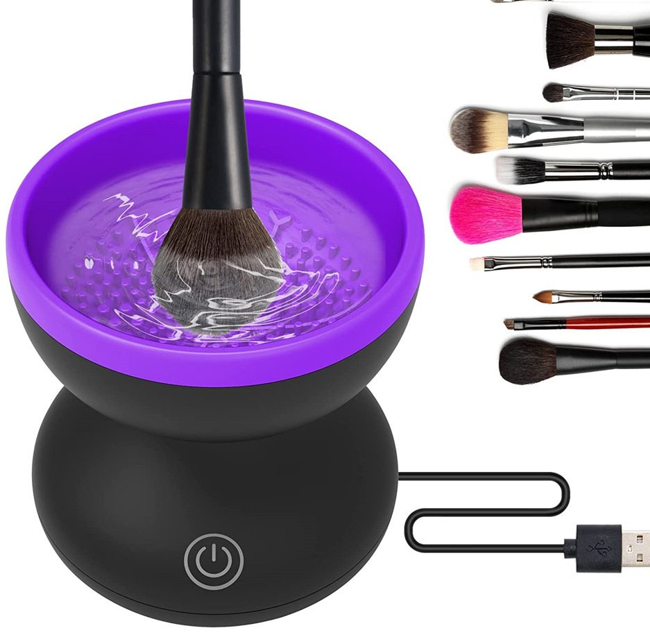 Electric Makeup Brush Cleaner Machine Portable Automatic USB Cosmetic Brush Cleaner Tools For All Size Beauty Makeup Brushes Set - Image 12