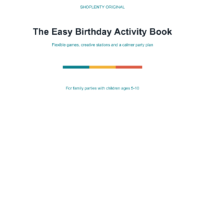 Easy Birthday Activity Book