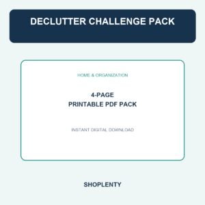Declutter Challenge Pack Printable PDF Pack