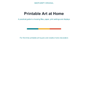 Printable Art at Home Digital Guide
