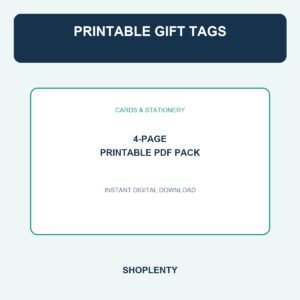 Printable Gift Tags Printable PDF Pack