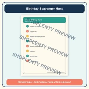 Birthday Scavenger Hunt watermarked product preview 1