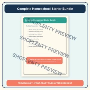 Complete Homeschool Starter Bundle watermarked product preview 1