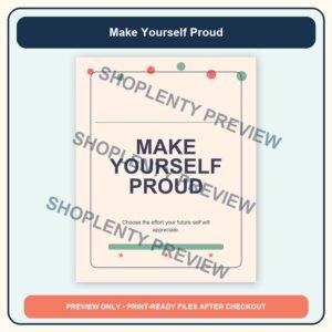 Make Yourself Proud Printable Wall Art Bundle watermarked product preview 1